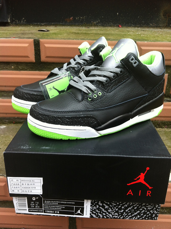 Air Jordan 3 Men Shoes Black Online